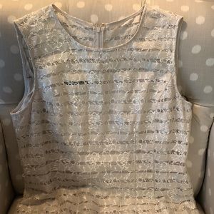Jones New York Cream Laced Dress